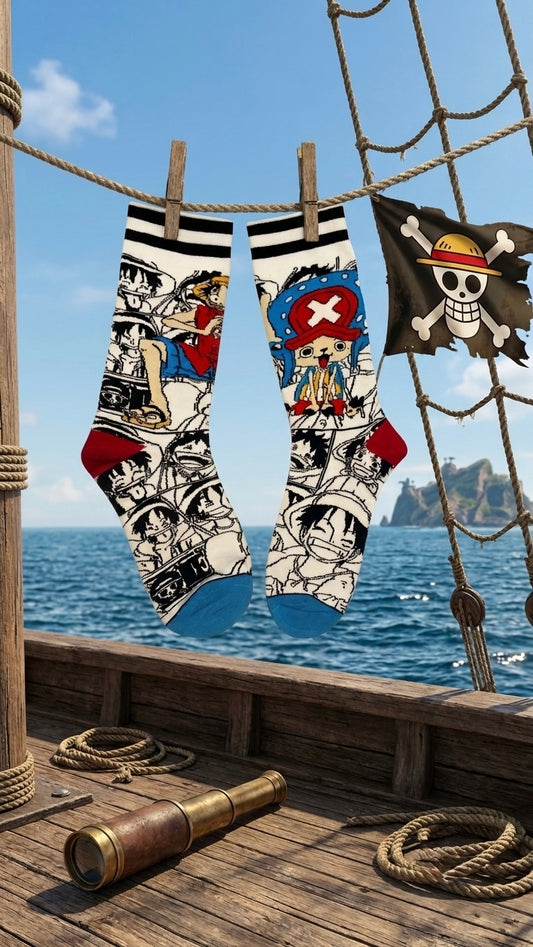 King of the Seas – One Piece Anime Crew Socks