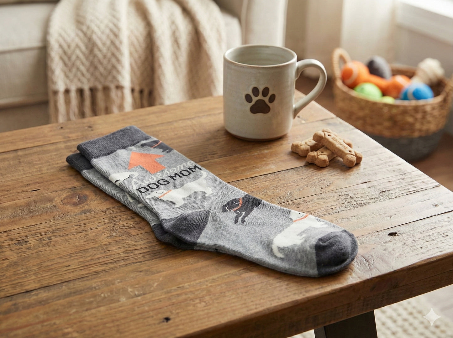 AWESOME DOG-MOM SOCKS