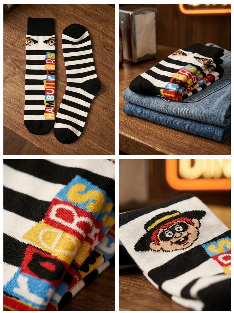 Hamburger Thief Fun Sock