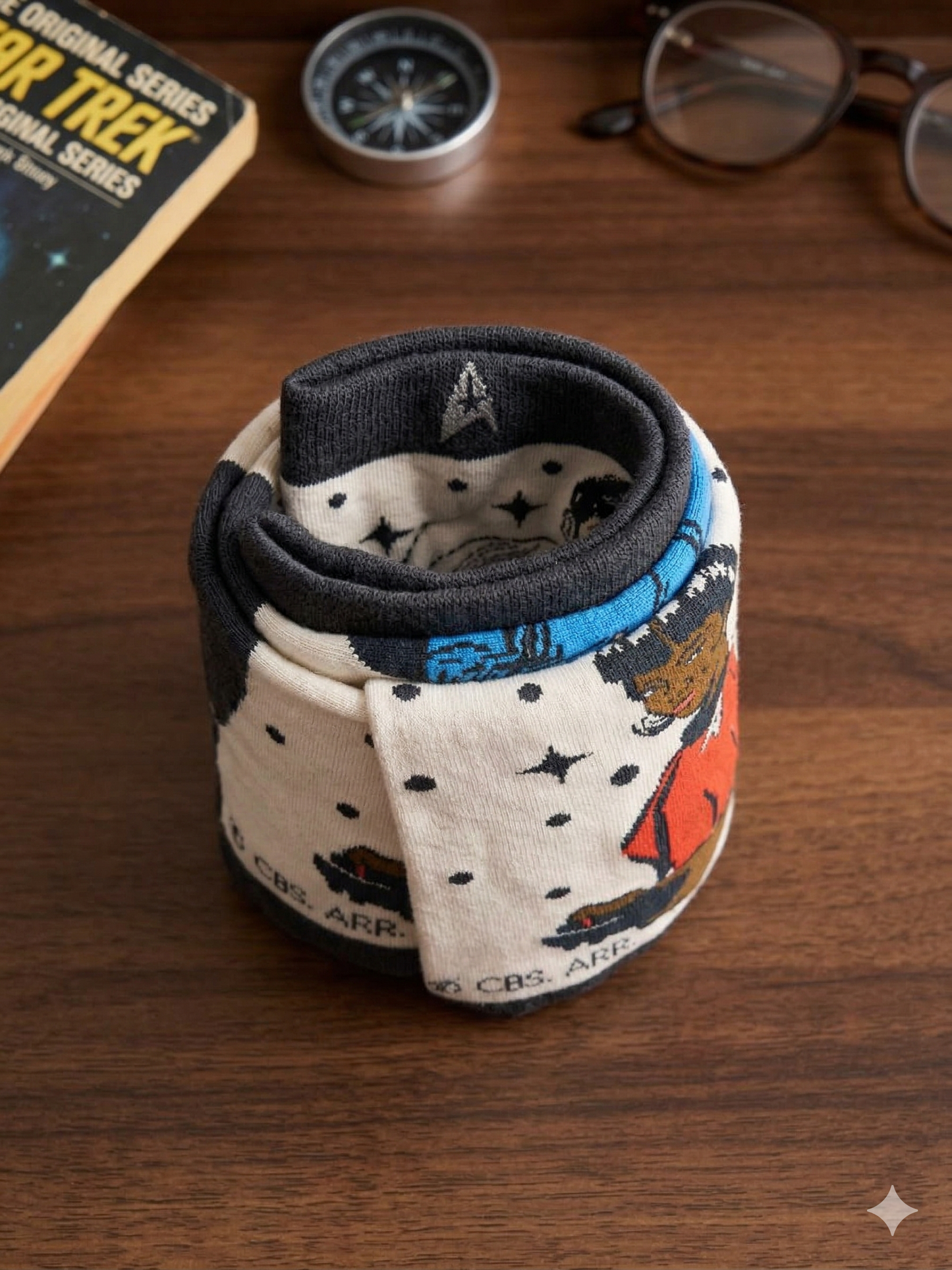 The Retro Spock & Uhura Star Trek Socks