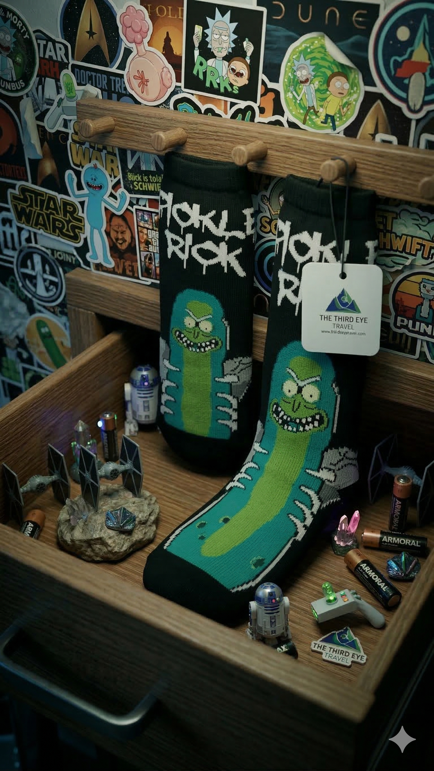 The "I’m Pickle Rick!" Adventure Socks
