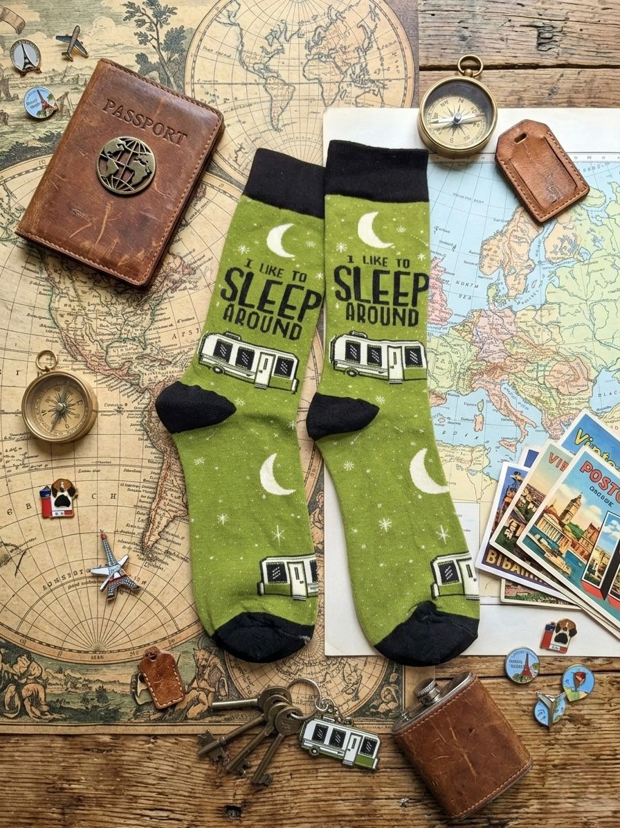 The "Camper's Companion" Travel Journal Stack Socks