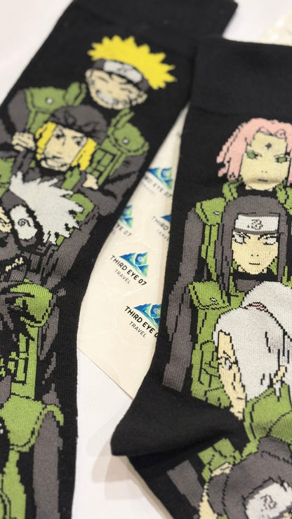 The Ultimate Naruto Ninja Squad Knitted Socks – Hidden Leaf Edition