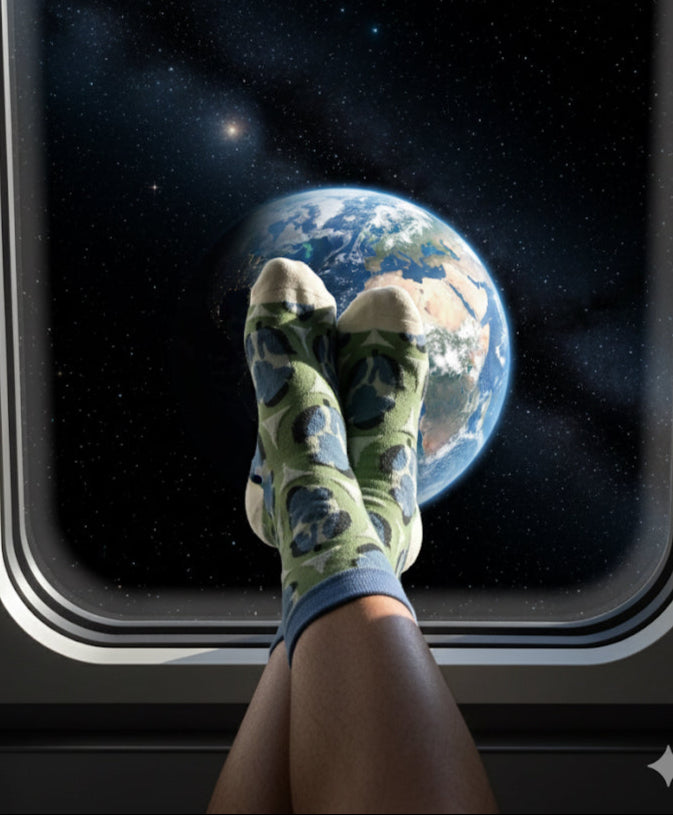 The Abstract Bloom Crew Socks