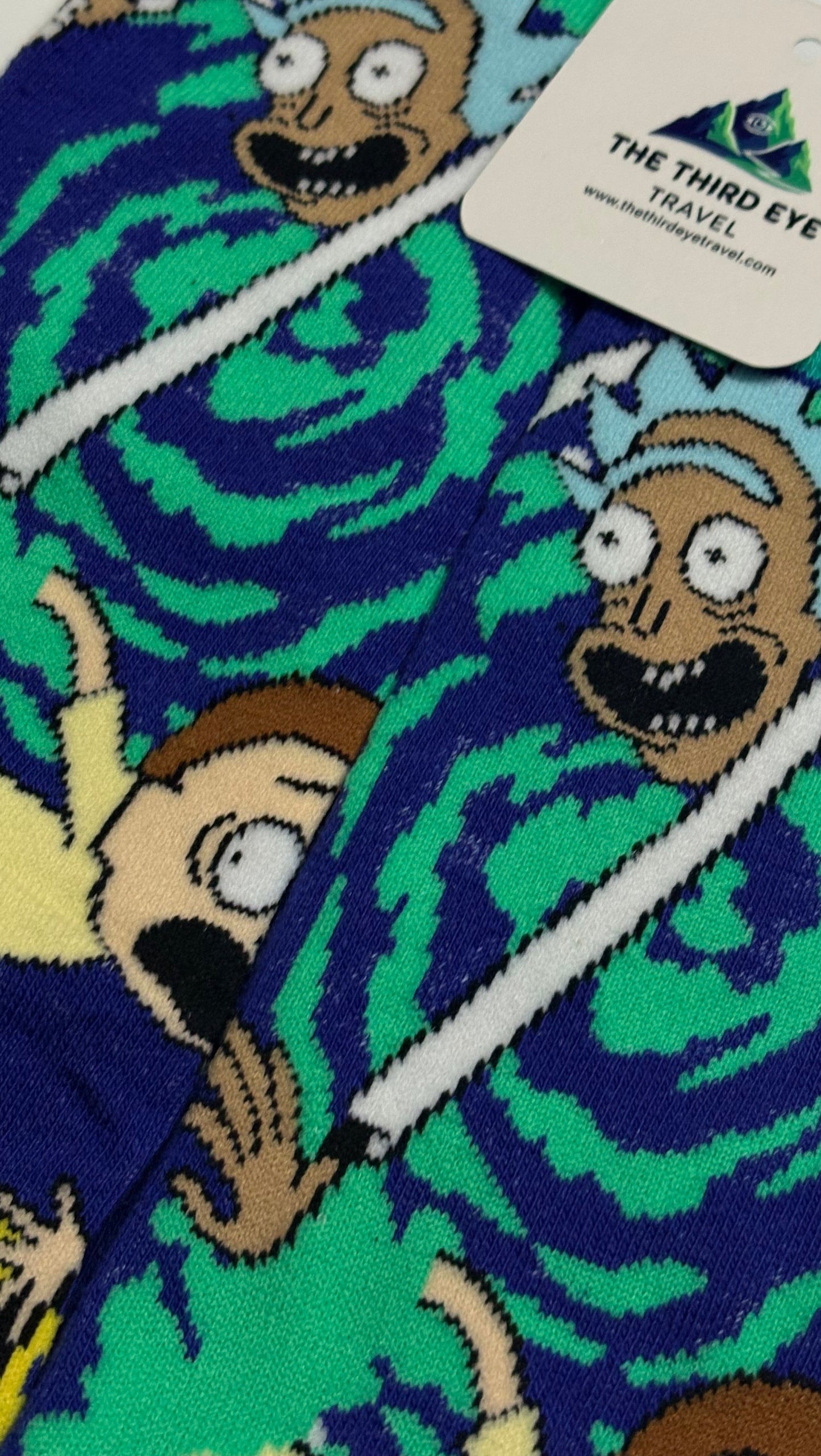 Rick and Morty "OOOH WEEE" Portal socks