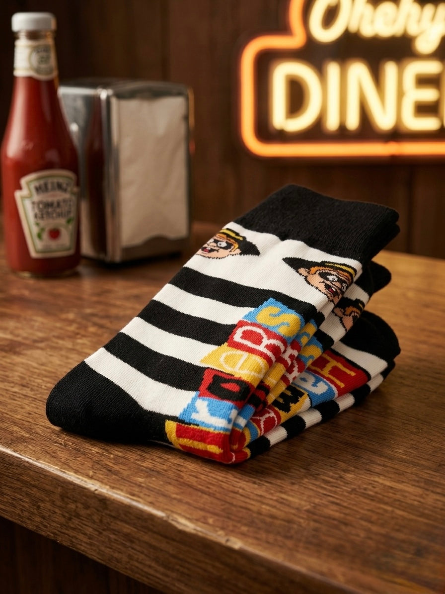 Hamburger Thief Fun Sock