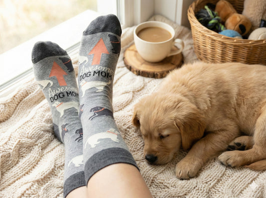 AWESOME DOG-MOM SOCKS