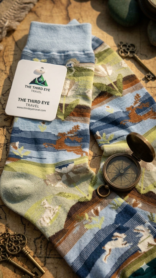 The Wanderer’s Meadow Crew Socks
