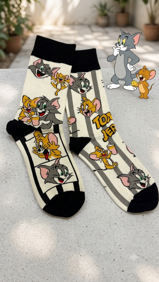 Tom & Jerry Nostalgia Edition Travel Socks
