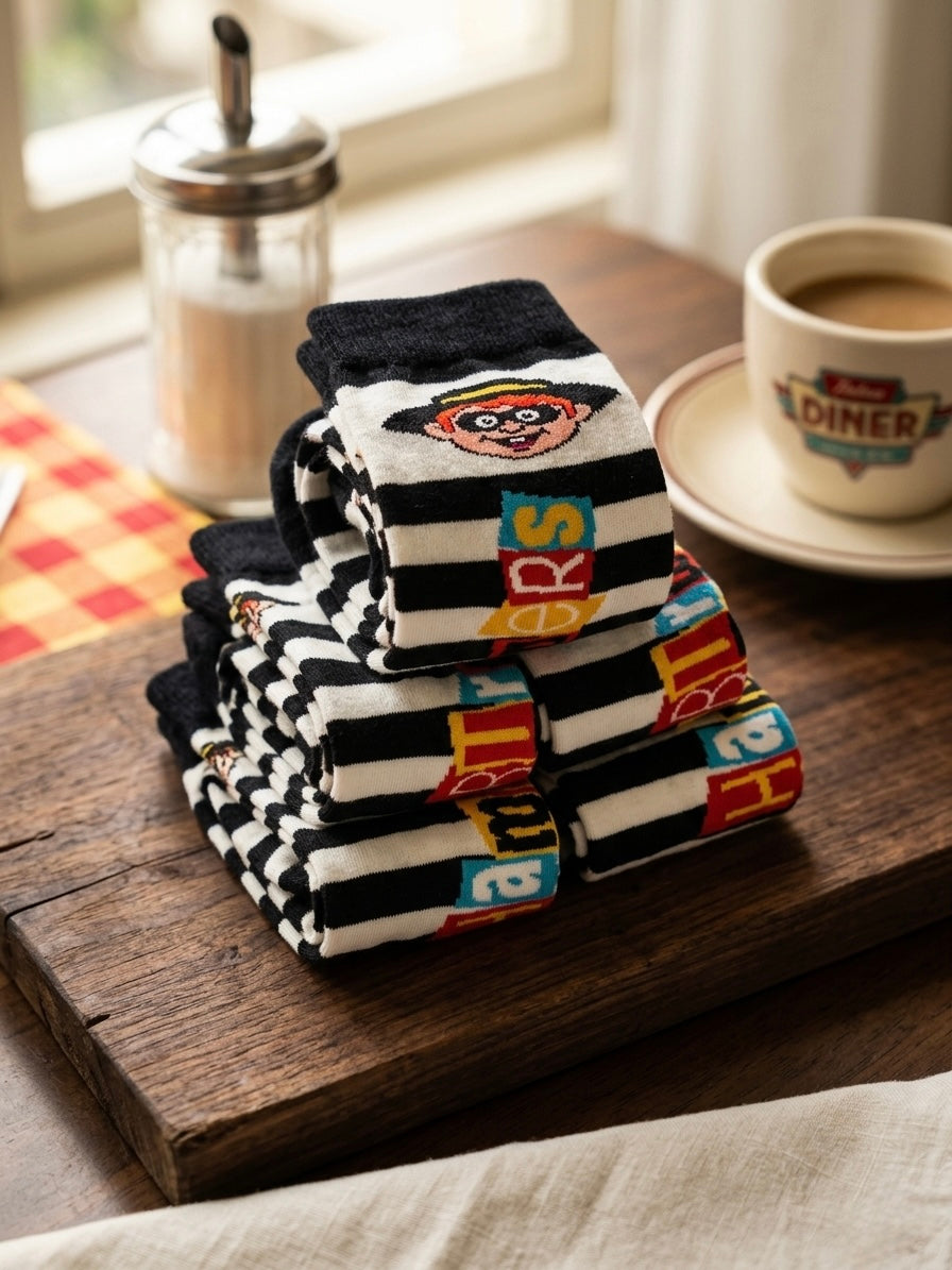 Hamburger Thief Fun Sock