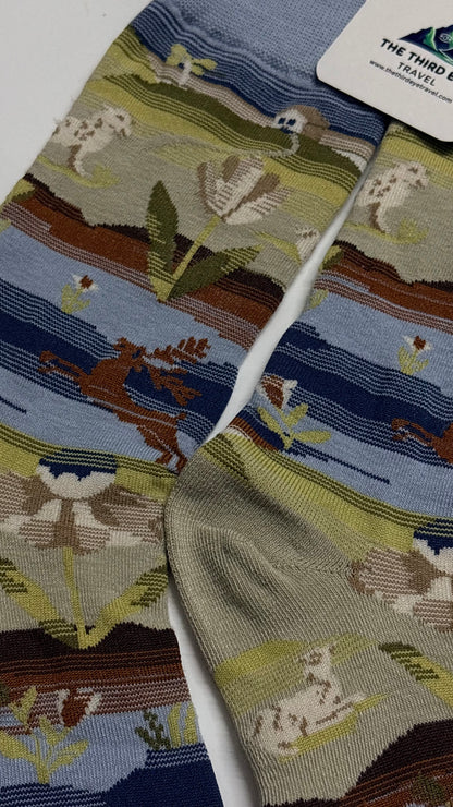The Wanderer’s Meadow Crew Socks