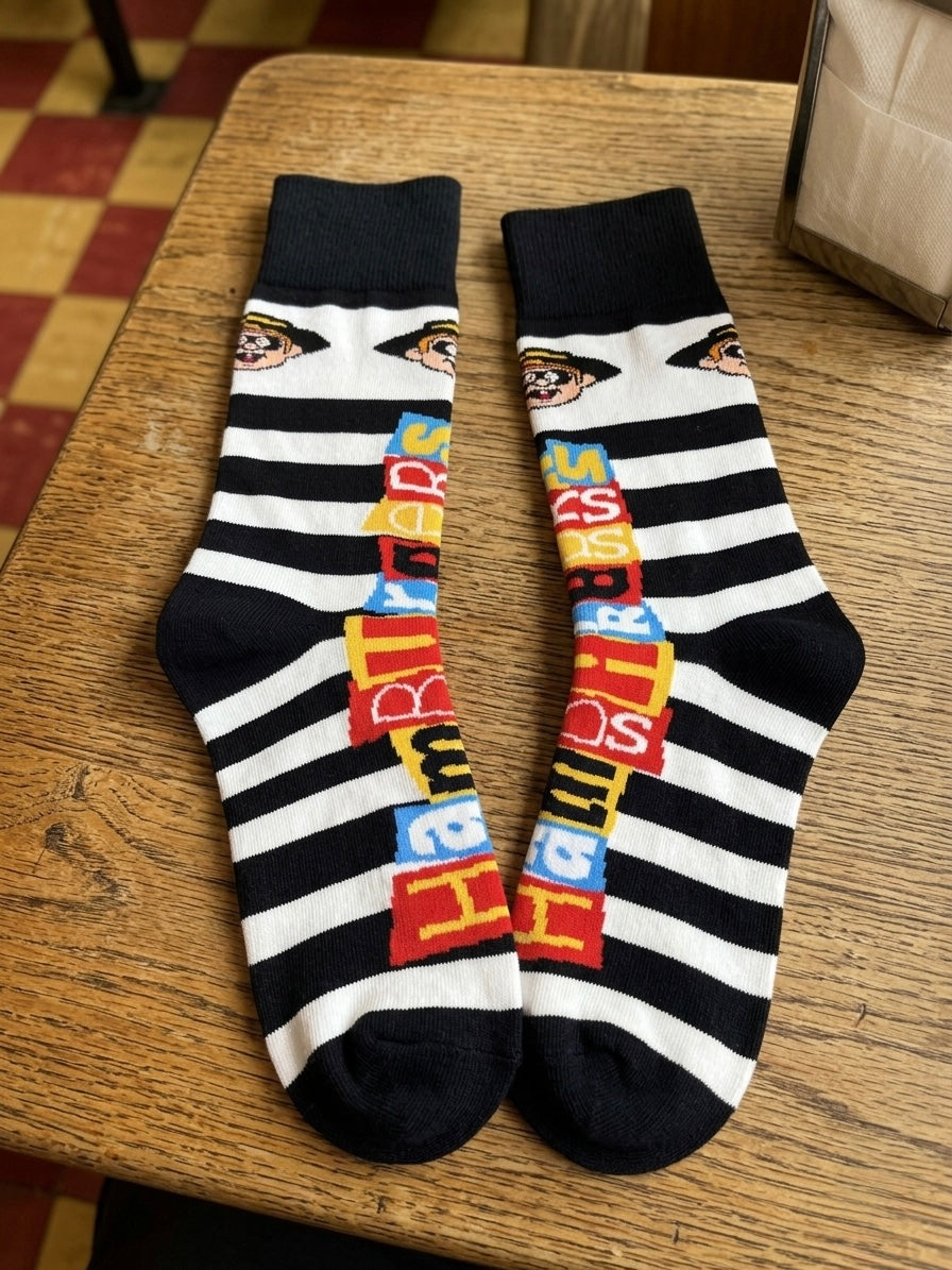 Hamburger Thief Fun Sock