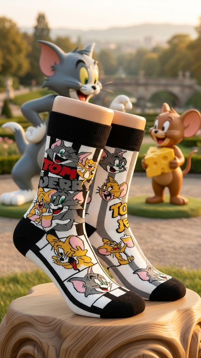 Tom & Jerry Nostalgia Edition Travel Socks