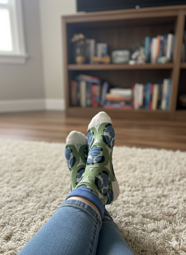 The Abstract Bloom Crew Socks