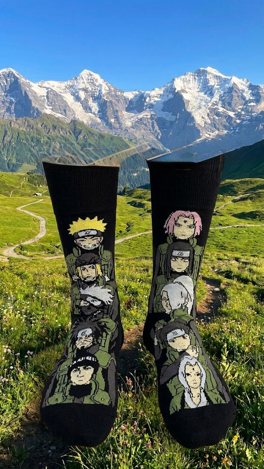 The Ultimate Naruto Ninja Squad Knitted Socks – Hidden Leaf Edition