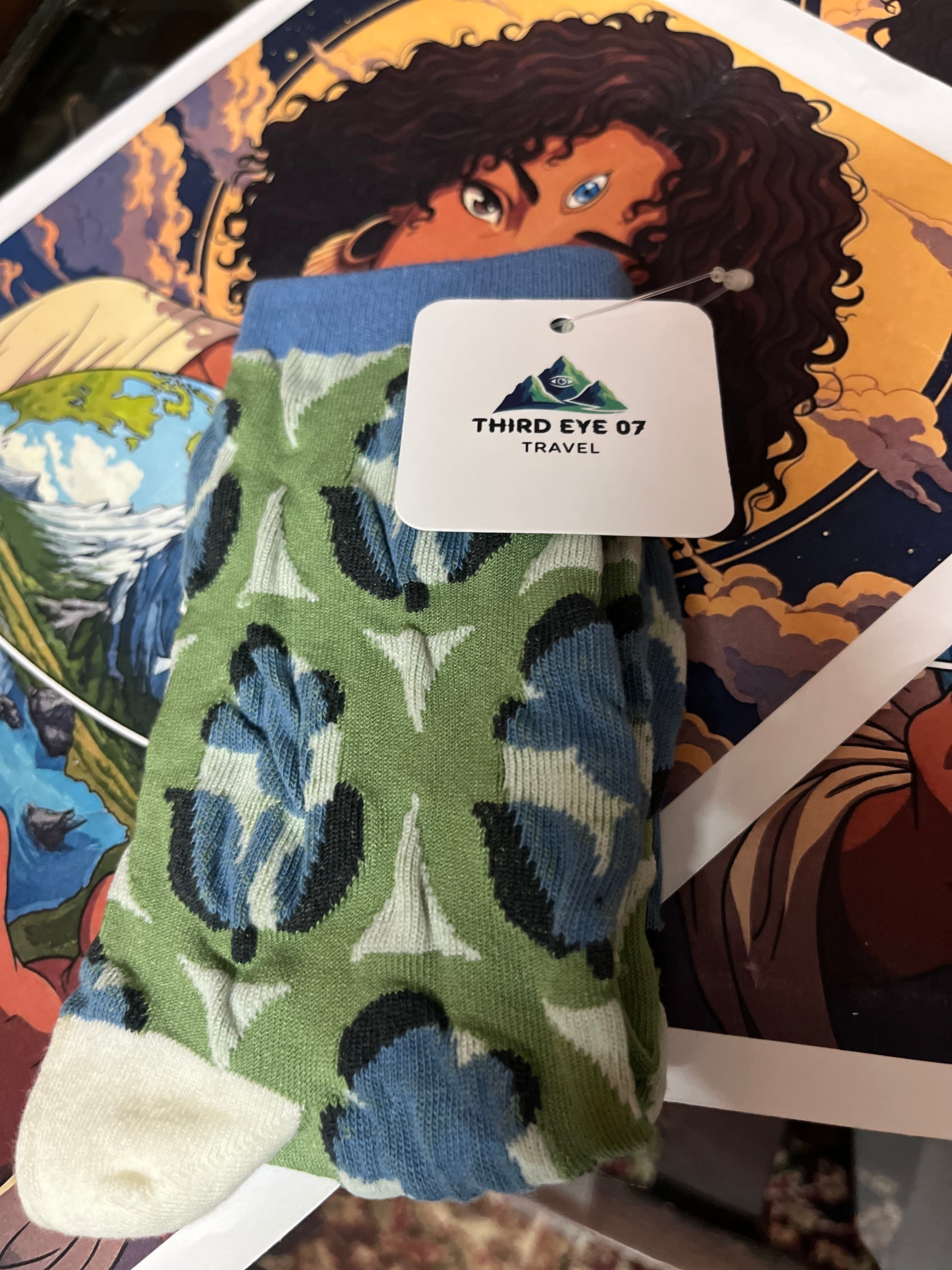 The Abstract Bloom Crew Socks