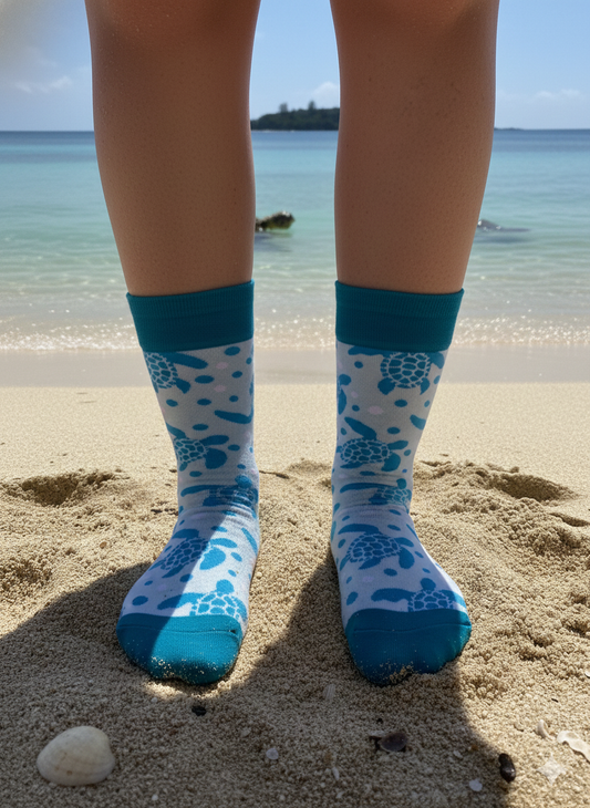 "Sea Turtle Serenity" Socks