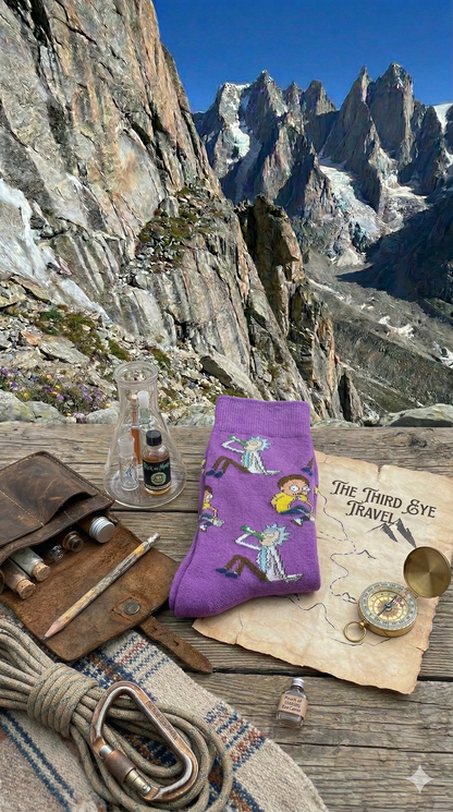 Multi-Dimensional Adventures Socks - The Third Eye Travel Collection