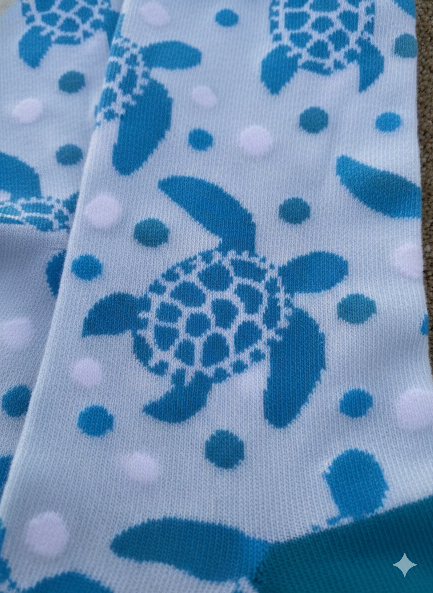 "Sea Turtle Serenity" Socks