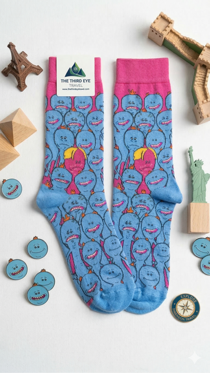 The "Existence is Pain" Mr. Meeseeks Crew Socks