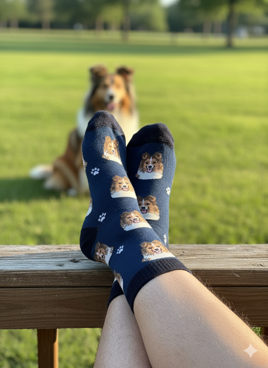Cozy Dog Companion Crew Socks