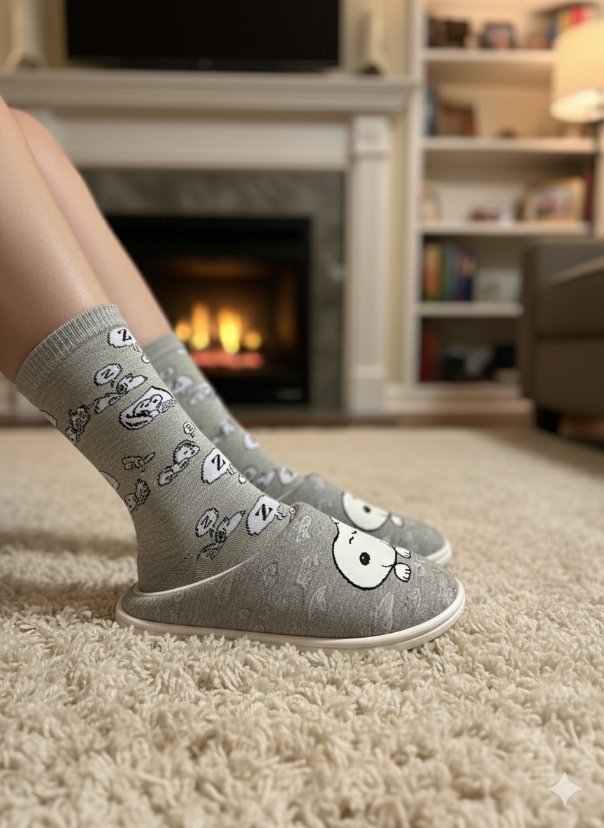 Snoopy 'zzz' Socks