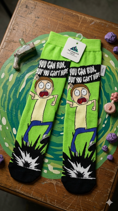 "Morty's Mountain Escape" socks