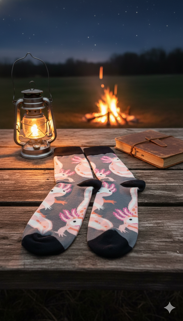Adventure-Ready Axolotl Socks