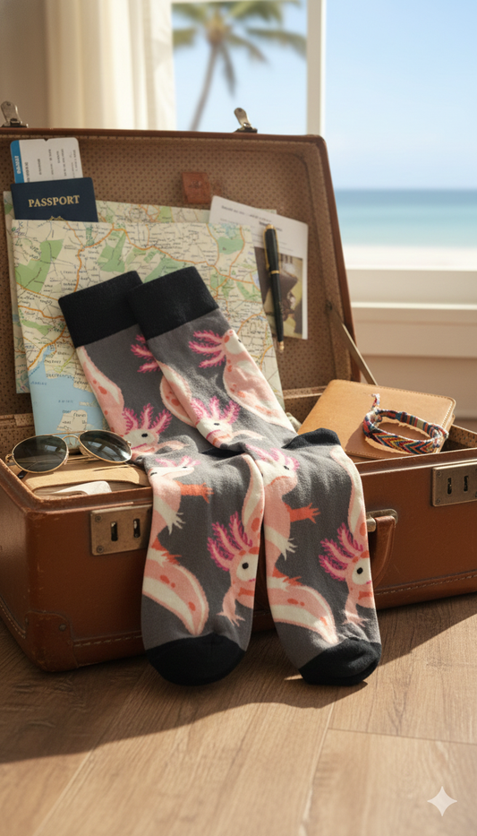 Adventure-Ready Axolotl Socks