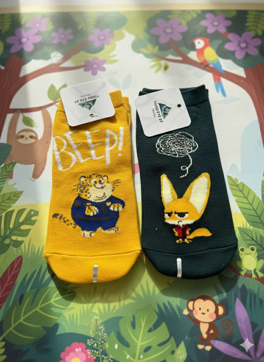 ANIMAL-THEMED ANKLE SOCKS PACK OF 2