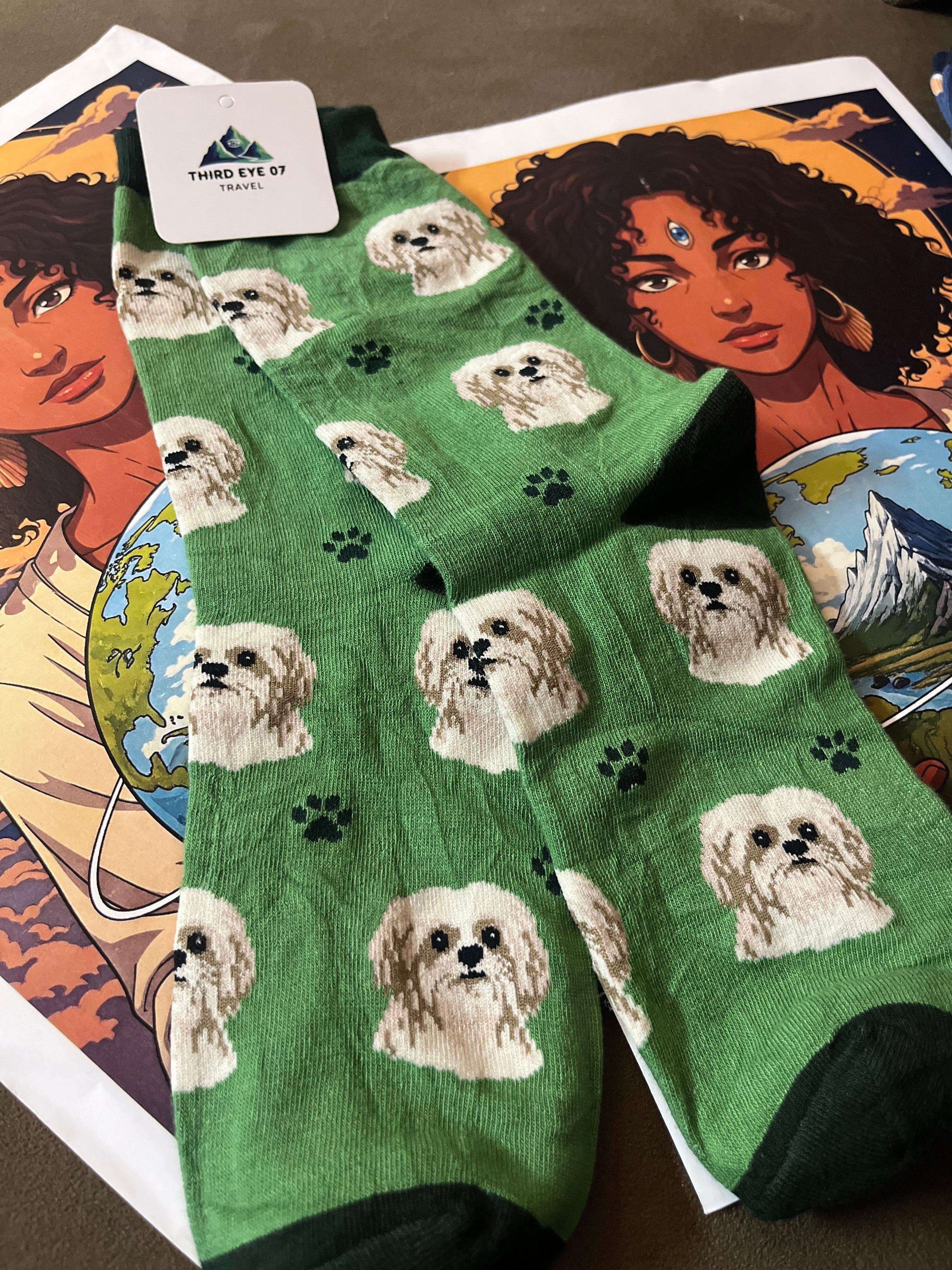 GREEN DOG SOCK