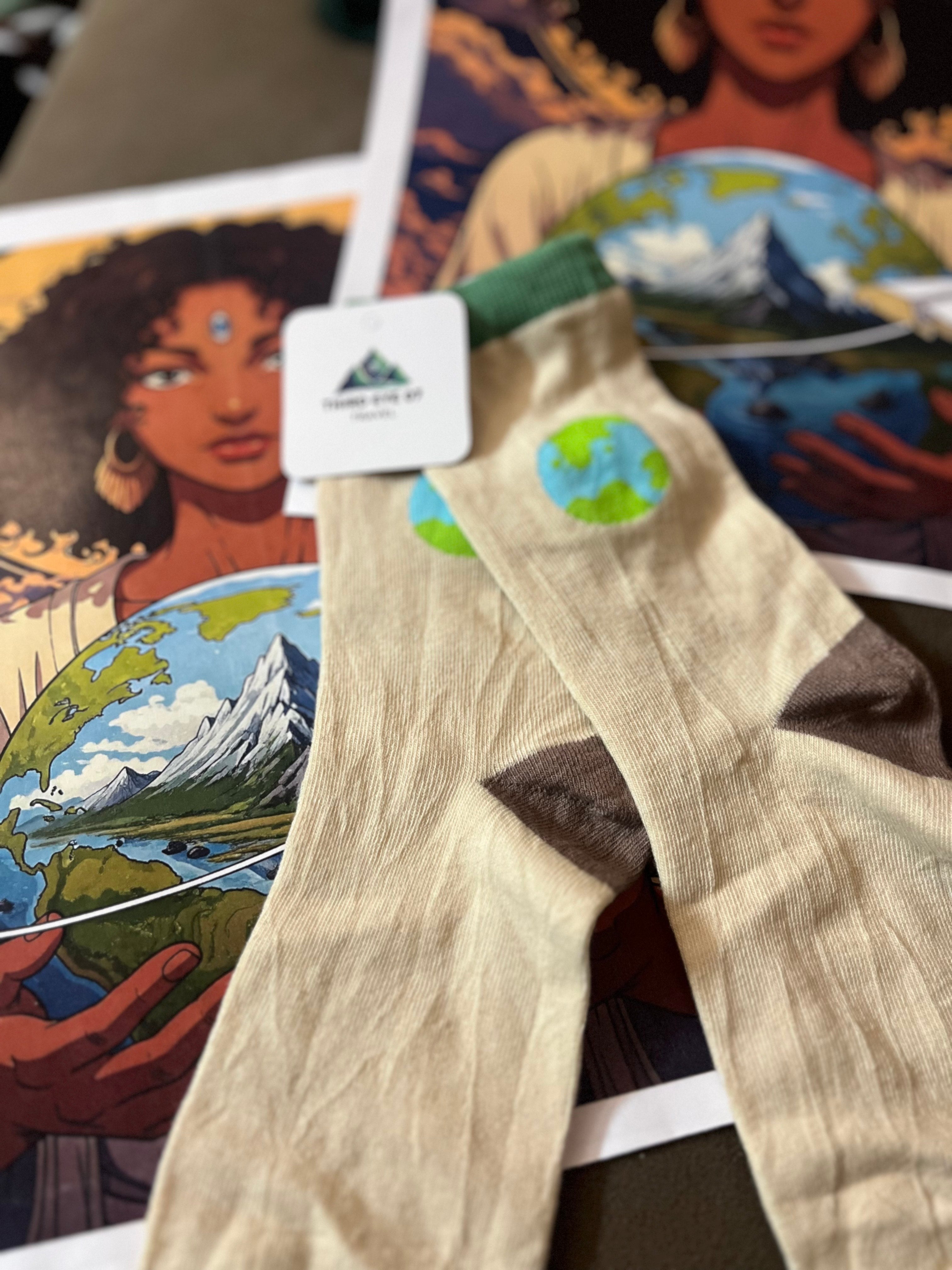 Planet Earth Socks