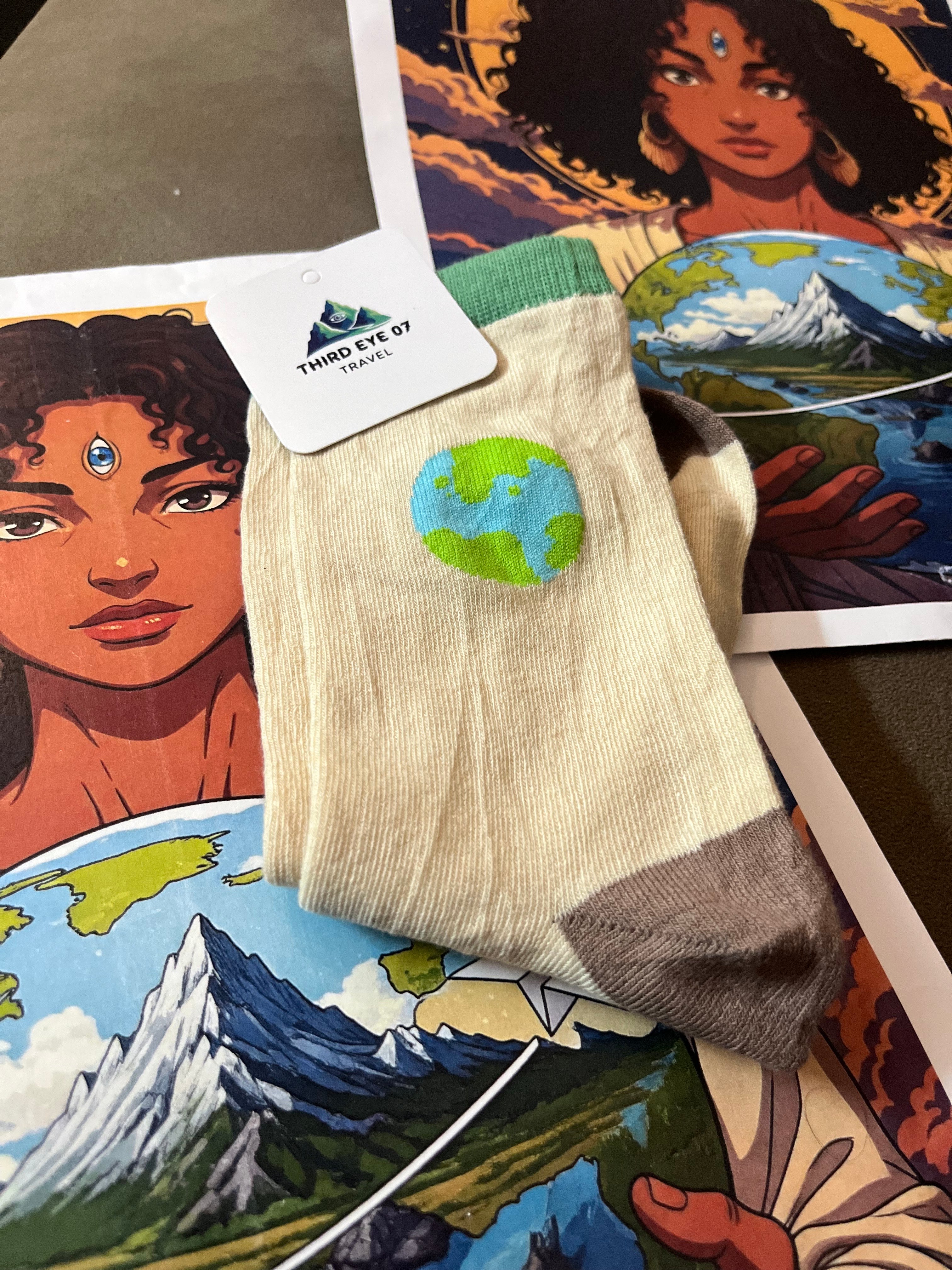 Planet Earth Socks