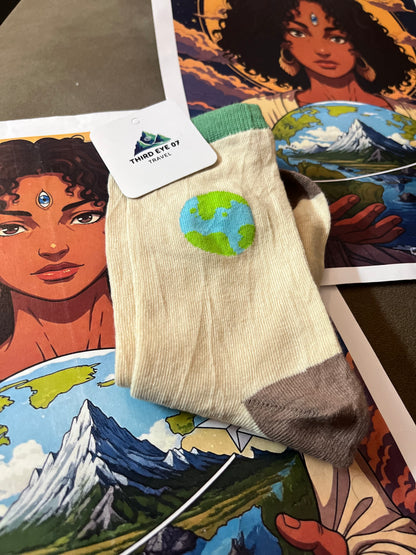 Planet Earth Socks