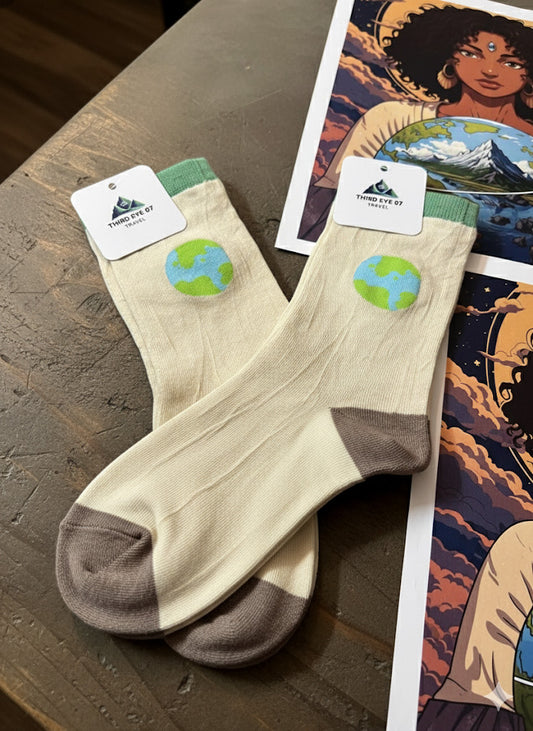 Planet Earth Socks