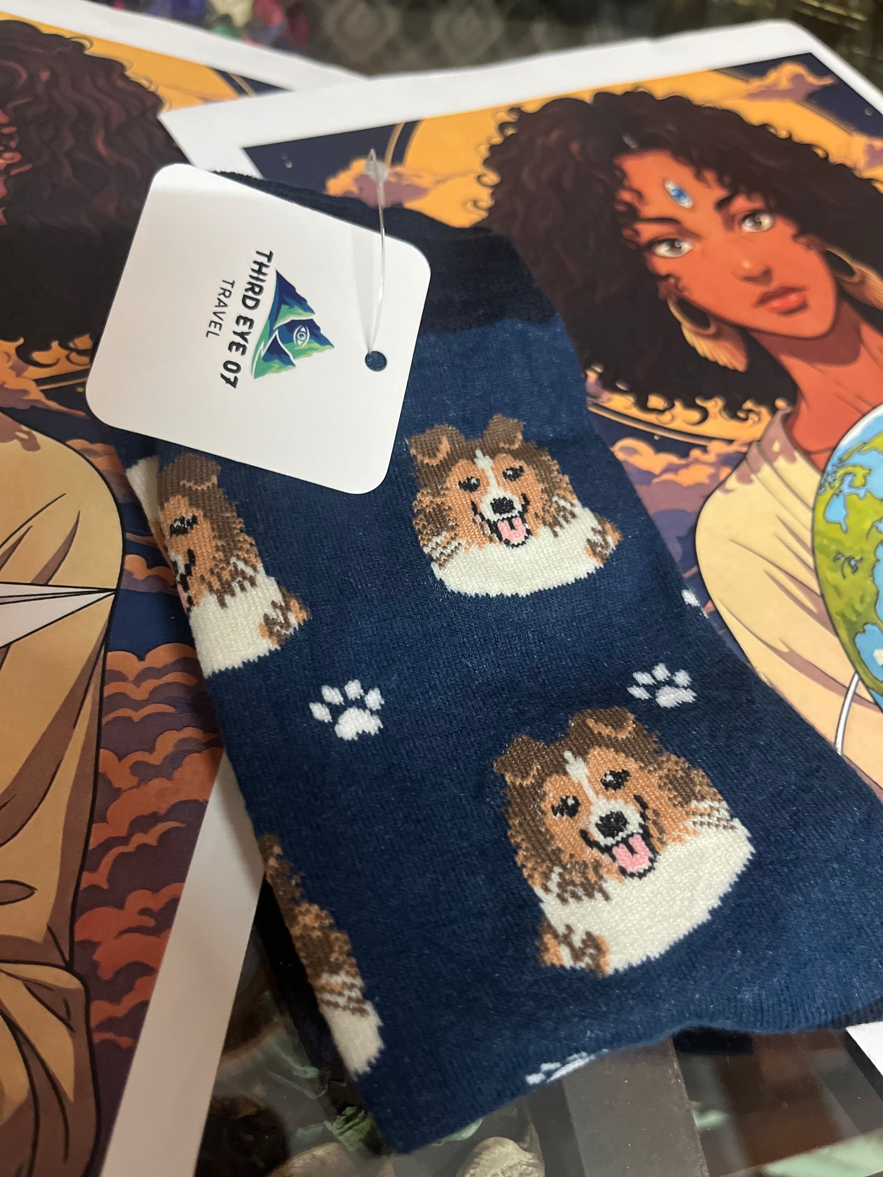 Cozy Dog Companion Crew Socks