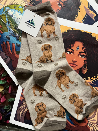 Poodle Pup Socks