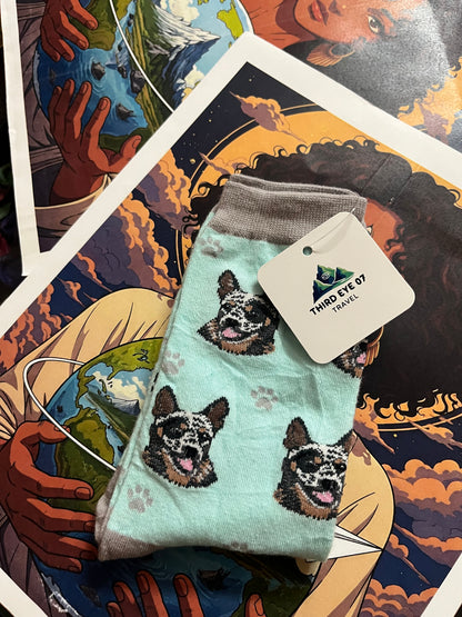 The Blue Heeler Socks