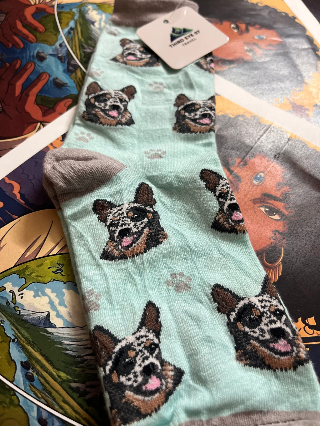The Blue Heeler Socks