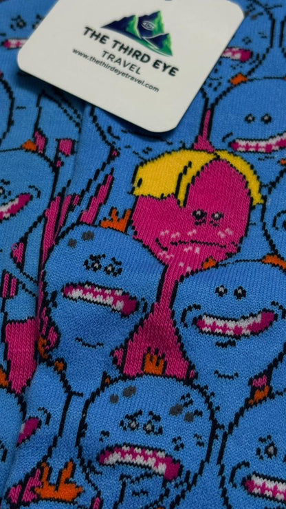 The "Existence is Pain" Mr. Meeseeks Crew Socks