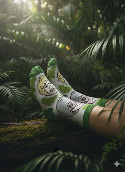 Forest Green Travel Socks