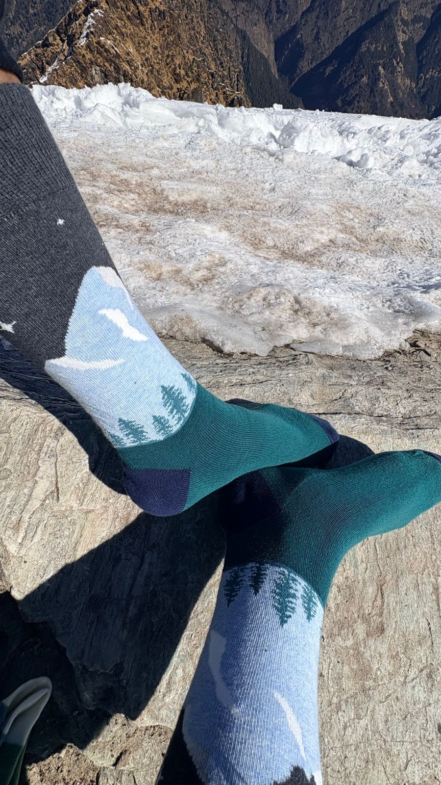 The "Midnight Summit" Crew Socks