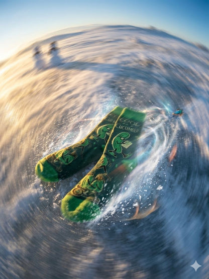 The Chill-Seeker: "Cool as a Cucumber" Travel Socks