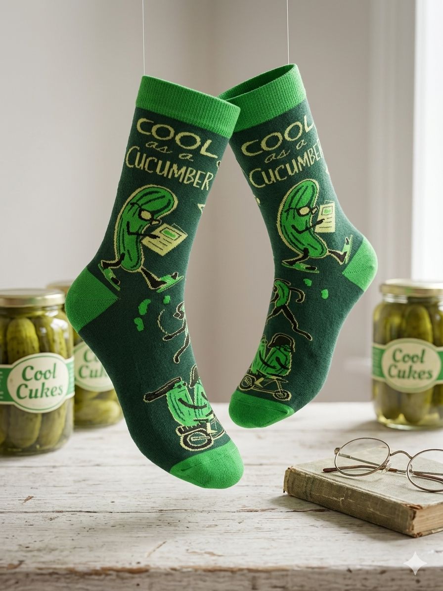 The Chill-Seeker: "Cool as a Cucumber" Travel Socks