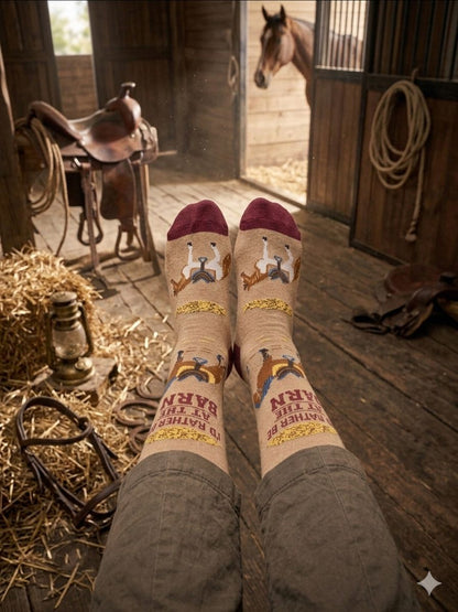 The Stable Staple: "Barn Bound" Heritage Socks