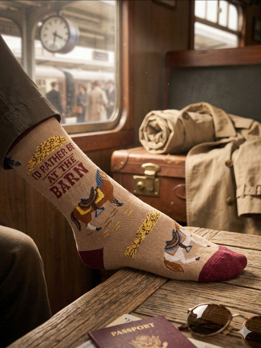 The Stable Staple: "Barn Bound" Heritage Socks