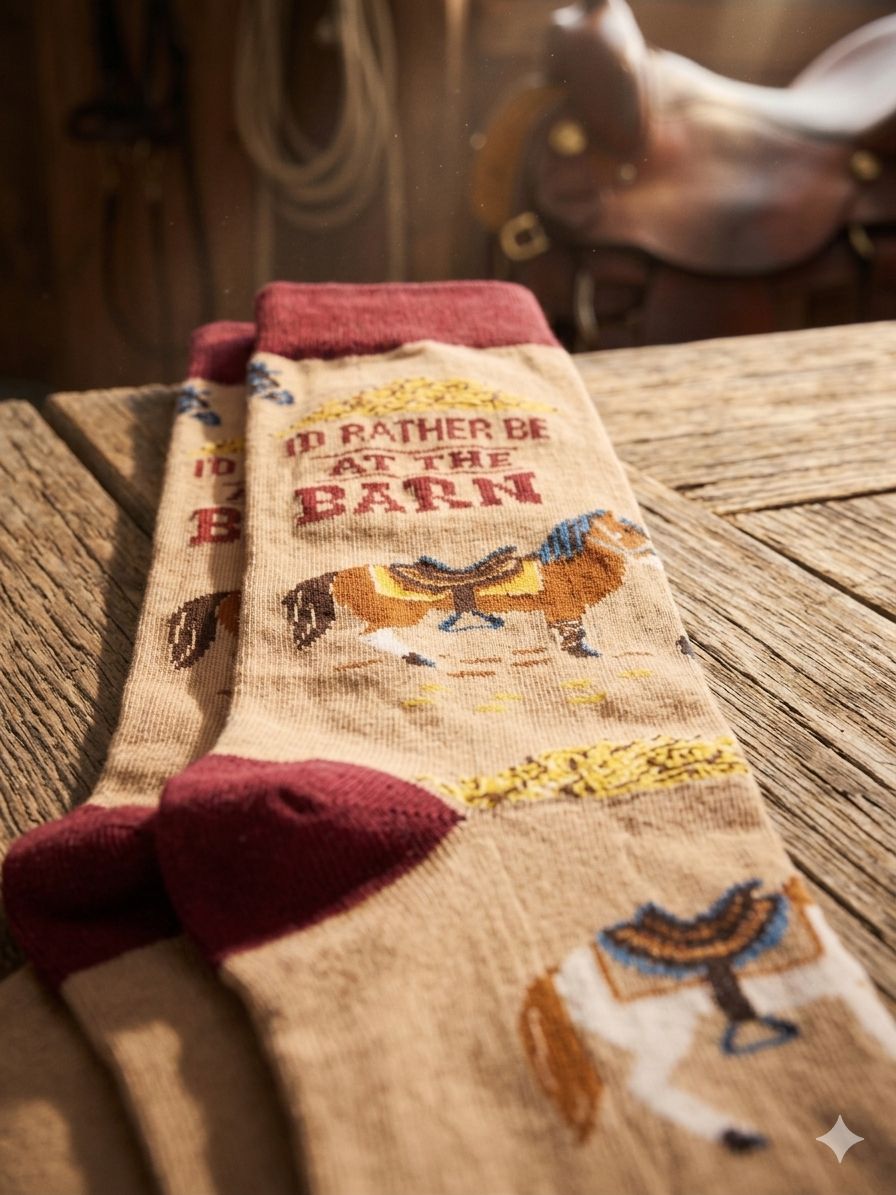 The Stable Staple: "Barn Bound" Heritage Socks