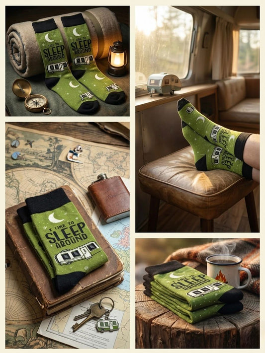 The "Camper's Companion" Travel Journal Stack Socks