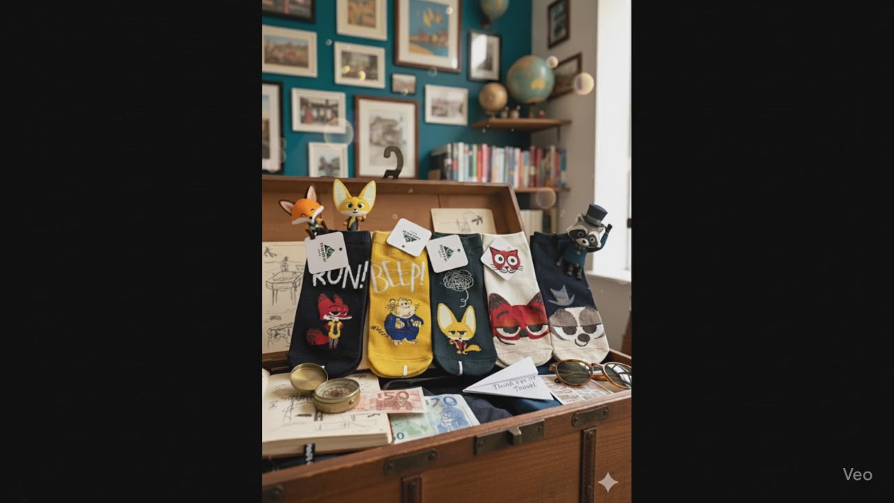 ANIMAL-THEMED ANKLE SOCKS PACK OF 5